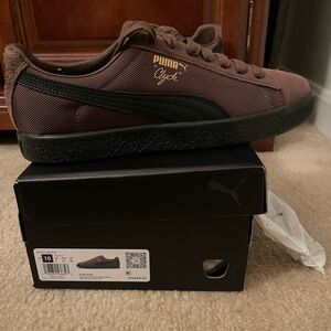 Puma Clyde Chocolate Brown Sneakers